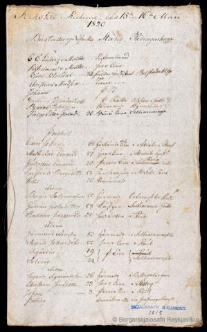 Manntöl í Reykjavík